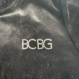 BCBG Black Velour Top & Pants